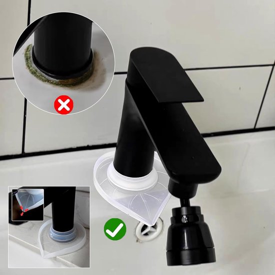 Tap mats - 2 pieces - Kitchen taps and sinks - Waterproof tap covers - Splash guard, limescale protector, waterproof cover for bathroom taps — image 5