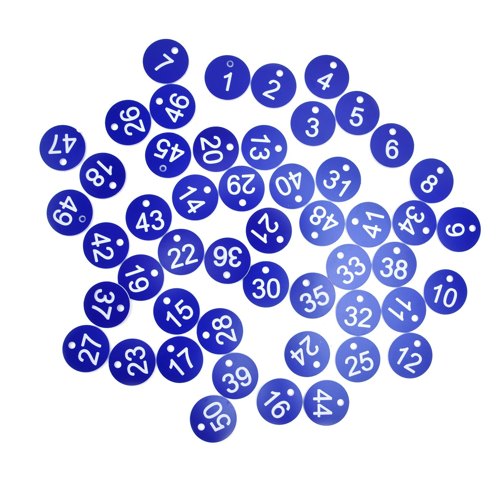 50PCS Numbered Label Numbered Tag for Farm Livestock Beekeeping Husbandry Breeding Supplies1-50 Blue — image 4