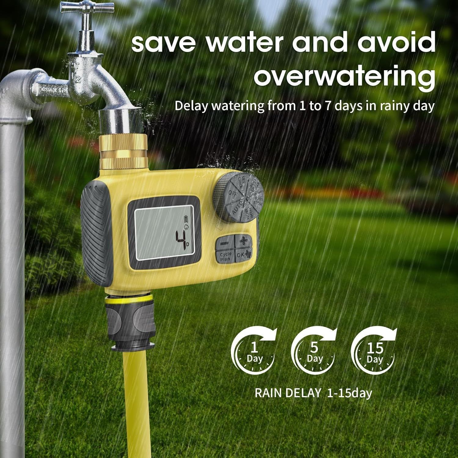 New automatic watering device, garden mini intelligent controller, courtyard lawn timed irrigation device, outdoor watering device, watering plants — image 4