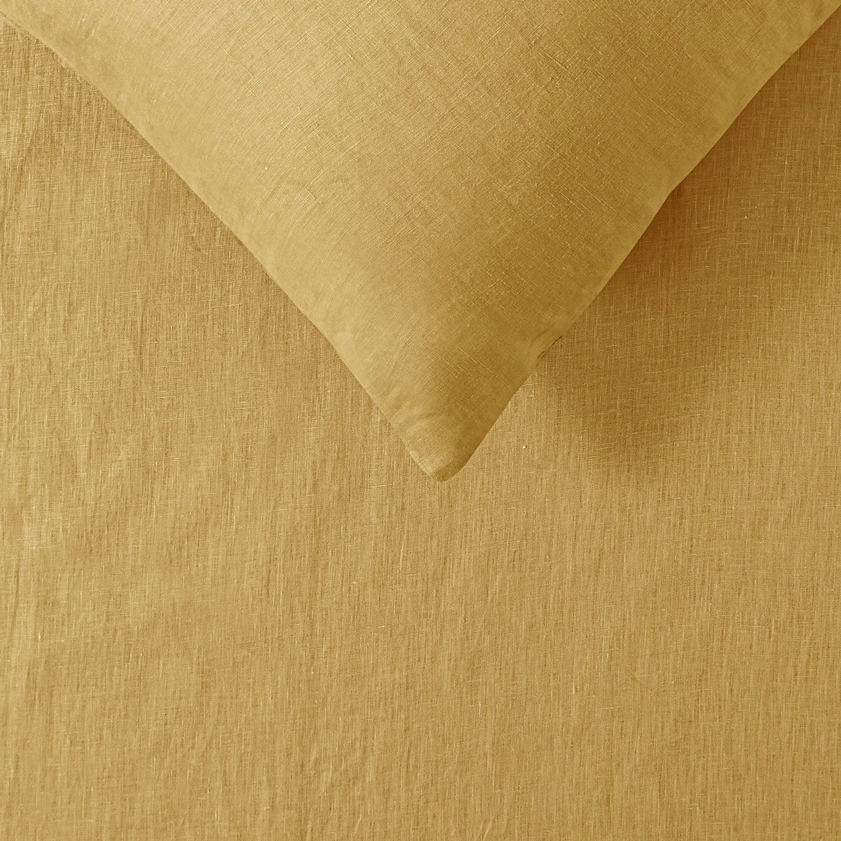Vintage Design Homewares 100% Linen Ochre Quilt Cover Set Queen โ image 2