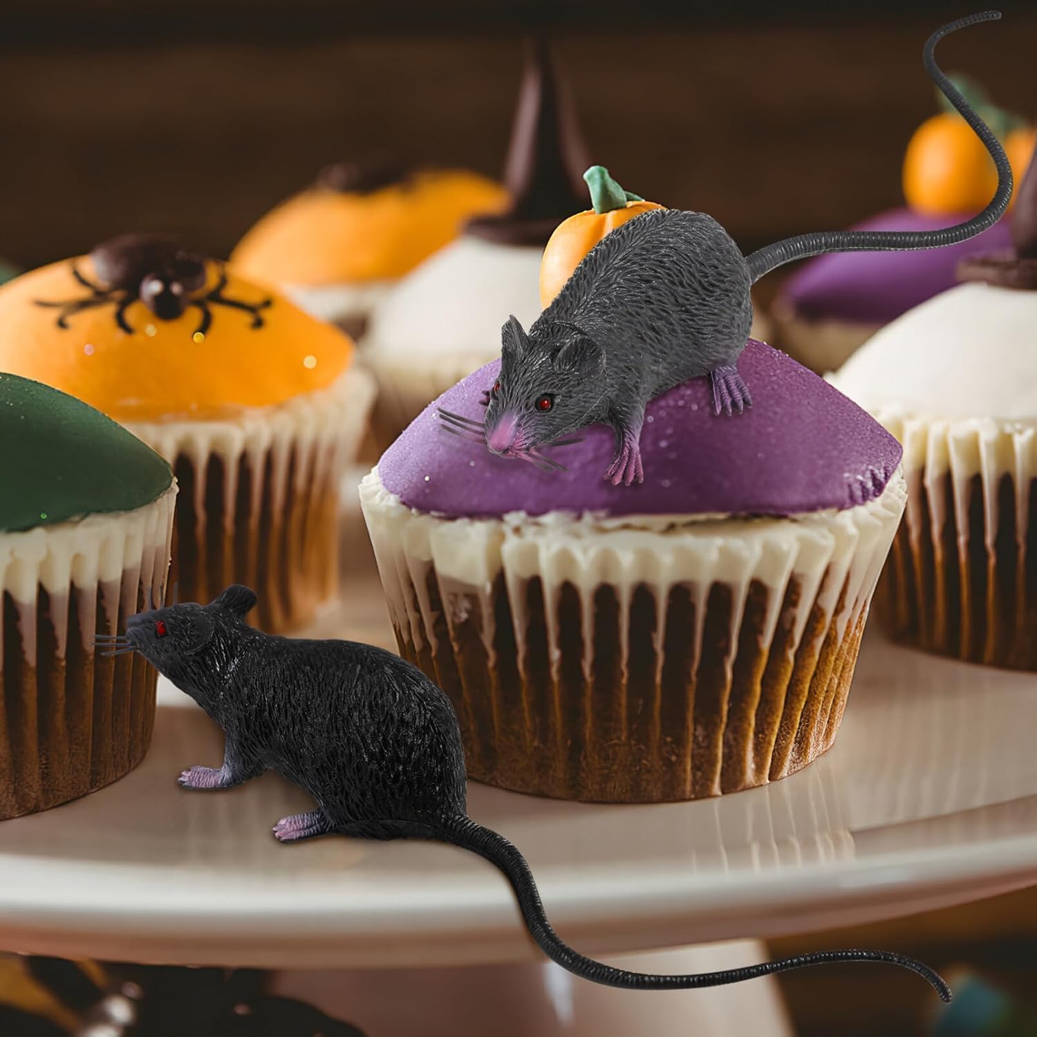Realistic Fake Mouse Prop, Spooky Rat, Rubber Rat with Long Tail, Halloween and Prank Decoration โ image 4