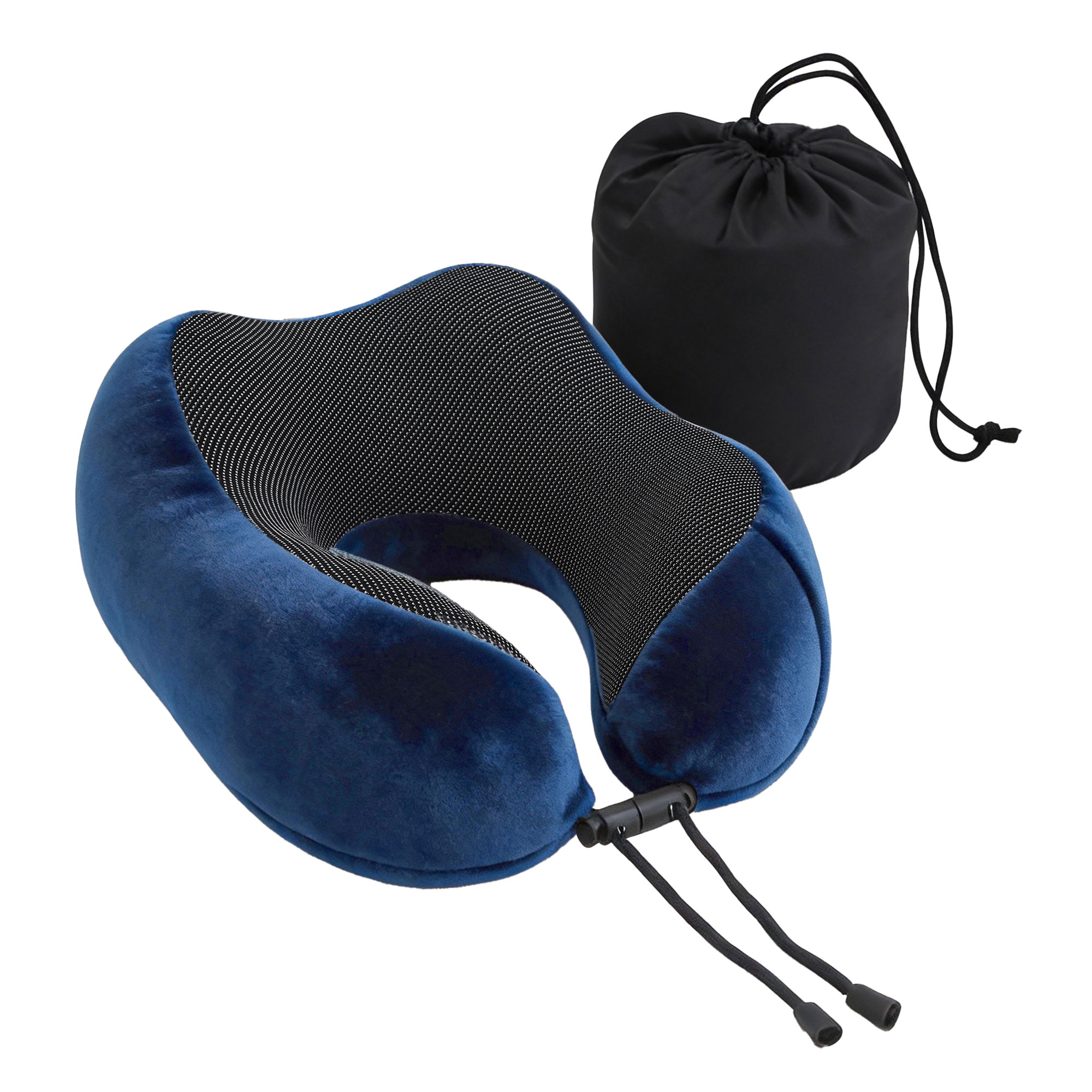 Wanderlite Travel Pillow for Airplanes Memory Foam Neck Pillows for Traveling, Soft & Washable Cover with Storage Bag, Portable Plane Accessories for Airplanes
