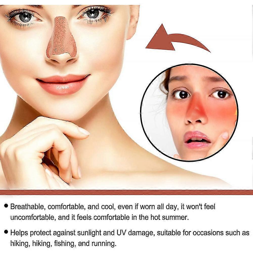 24 pcs Sunscreen Nose Patch UV Protection Nose Cover Sports Outdoor Skin-friendly Sun Nose Sticker โ image 3
