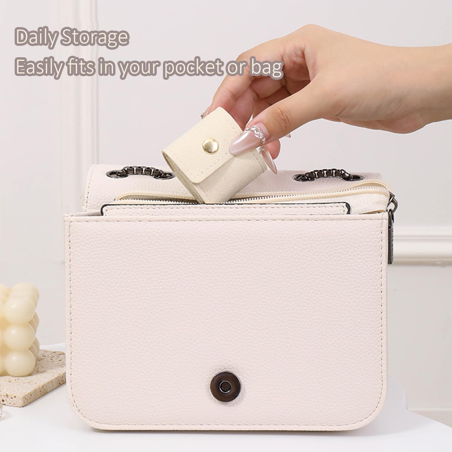 3-Piece Foldable Jewelry Organizer Case for Necklaces and Rings โ image 5