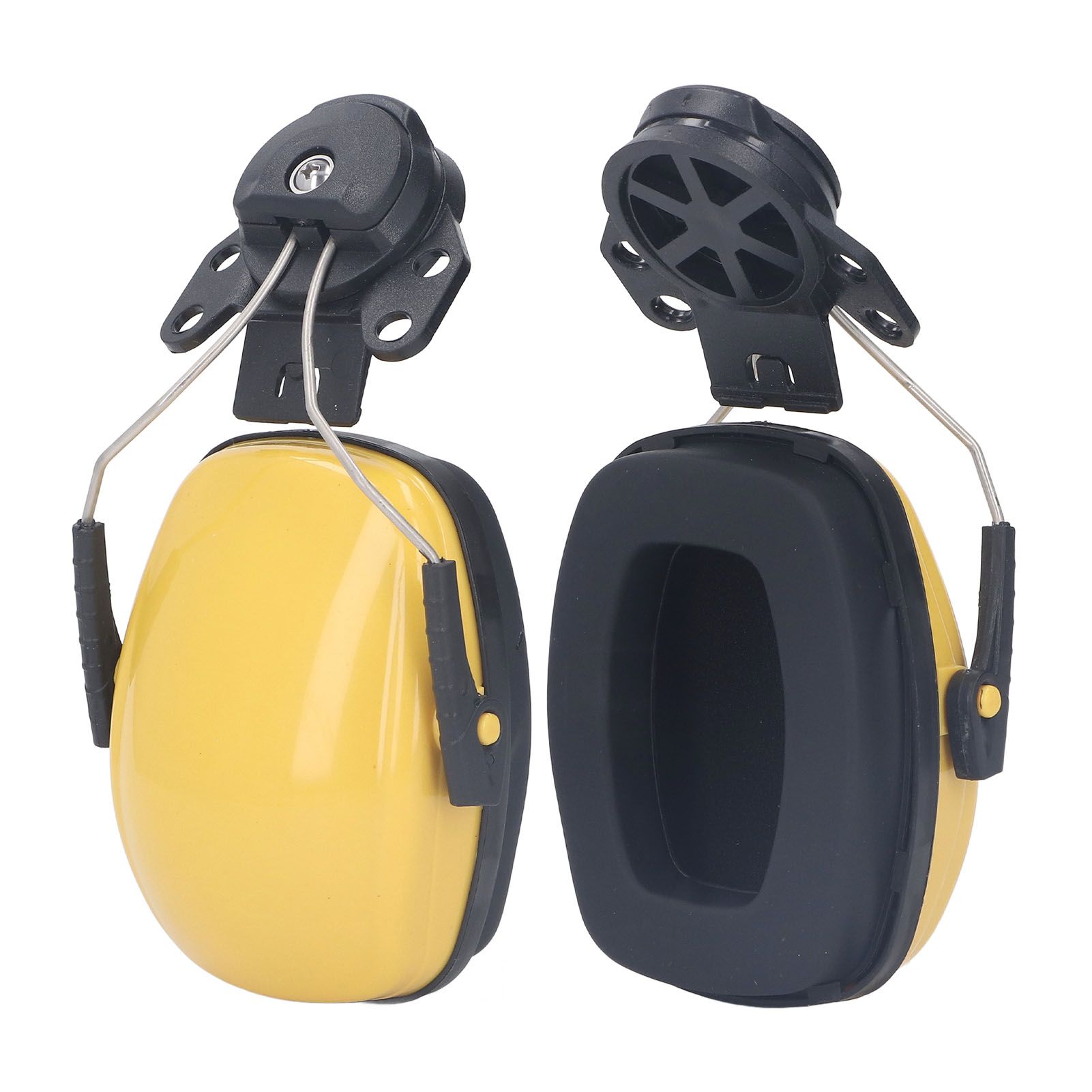 1 Pair Safety Helmet Ear Muff Noise Reduction Helmet Hard Hat Hearing Protection Earmuff for Construction Site — image 2