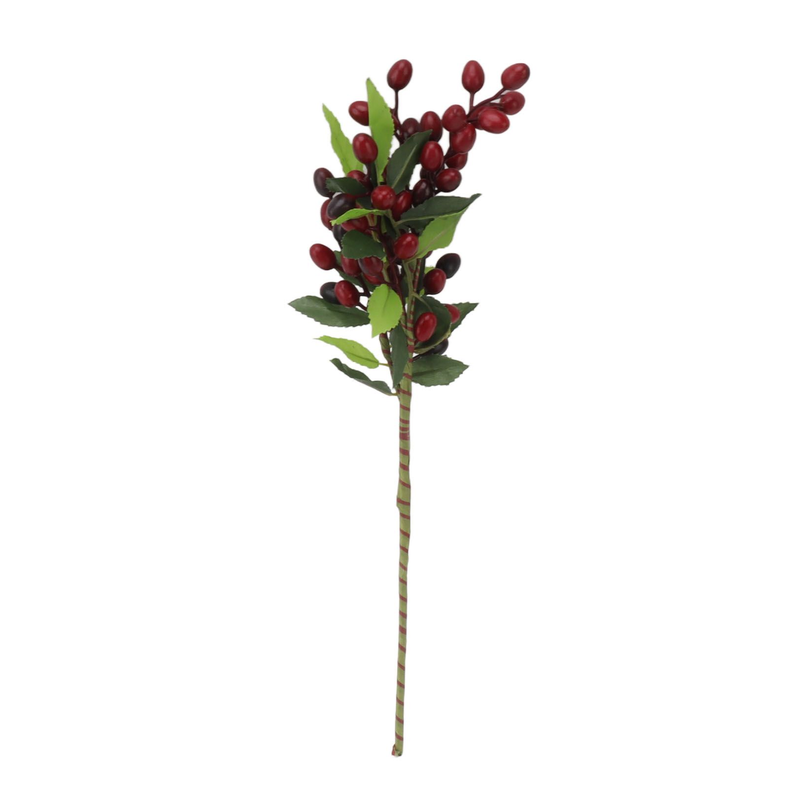 5PCS Artificial Berries Artificial Pip Berry Stems Decoration for Living Room Office Red โ image 6