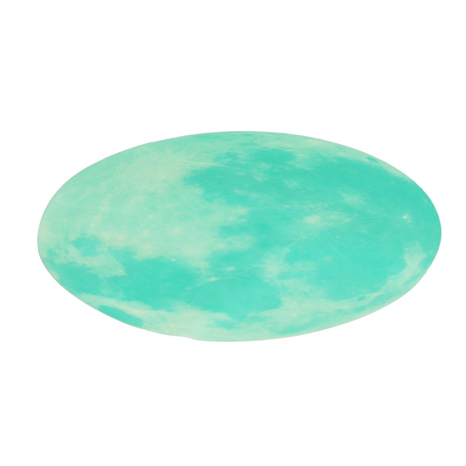 Cyan Green Light Moon Design Fluorescent Wall Sticker Self Adhesive Decorative Sticker Decal — image 6