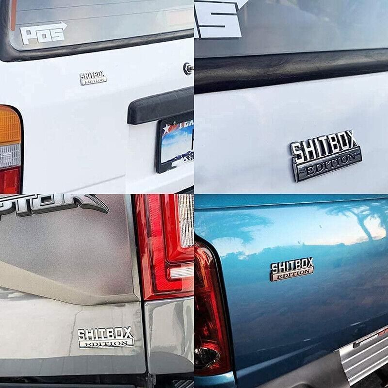Funny Car Emblem Badge Sticker 8x3cm Metal Self-Adhesive for Rear Boot or Window — image 4