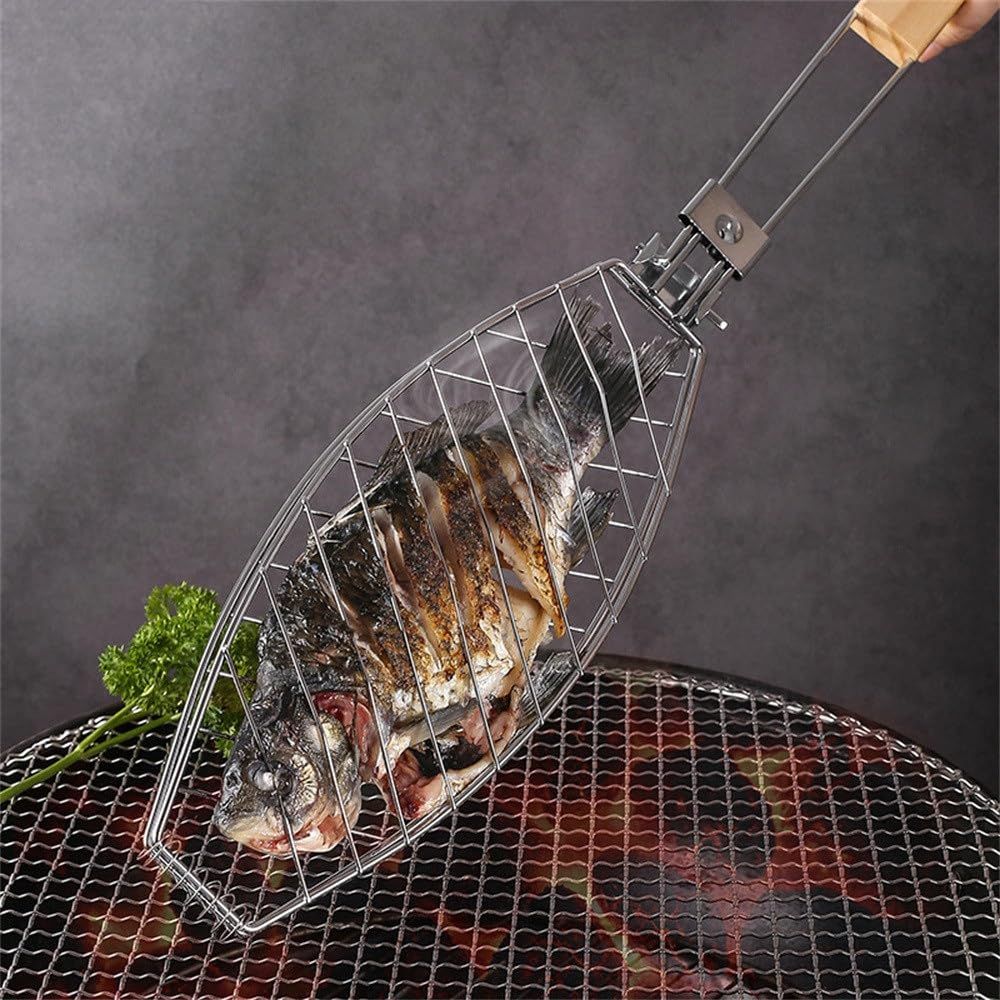 Removable BBQ Fish Clip BBQ Grille Net Home Multi functional Burger Clip BBQ Fish Clip Anti scald BBQ Clip Tool Thickened โ image 3