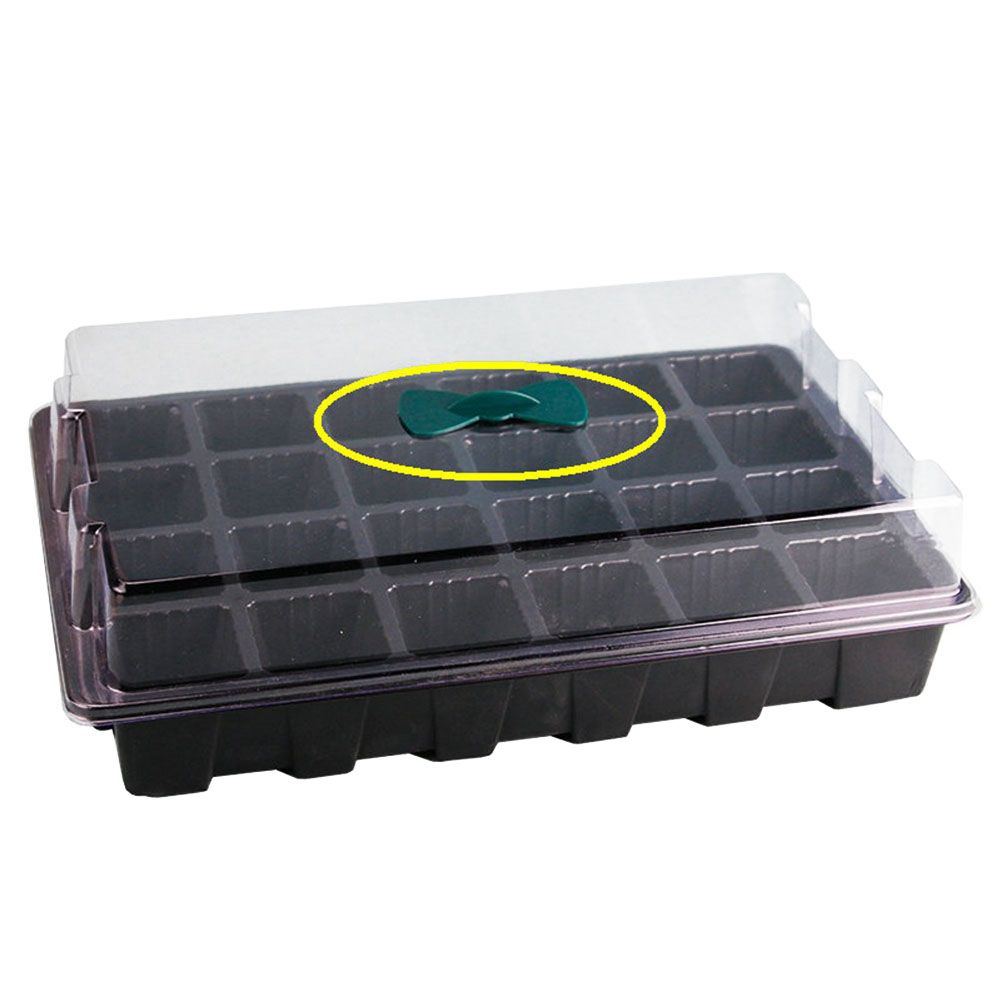 3 Pack 24 Cells Seedling Nursery Tray Plastic Flower Garden Nursery Pot Planting Seed Tray Kit With Lid Garden Grow Box β image 4