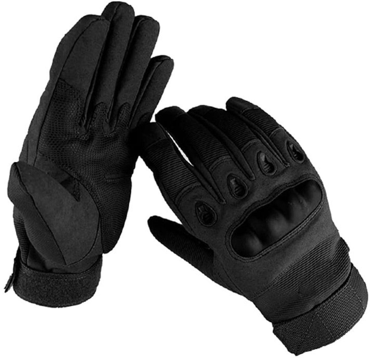 Men's Motorcycle Gloves, Tactical knuckle protection and breathable design, adventure, Black