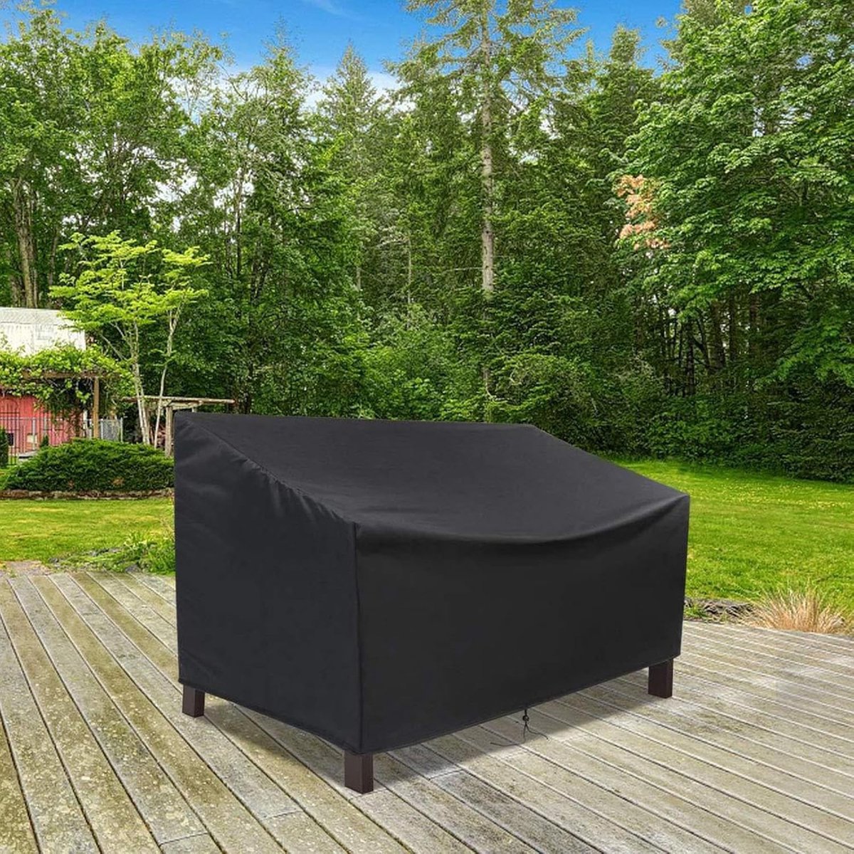 163*66*89 cm - Garden bench covers - Garden chair covers - Dust cover - waterproof - Garden accessories - 2-seater - cover for garden bench - windproof โ image 4