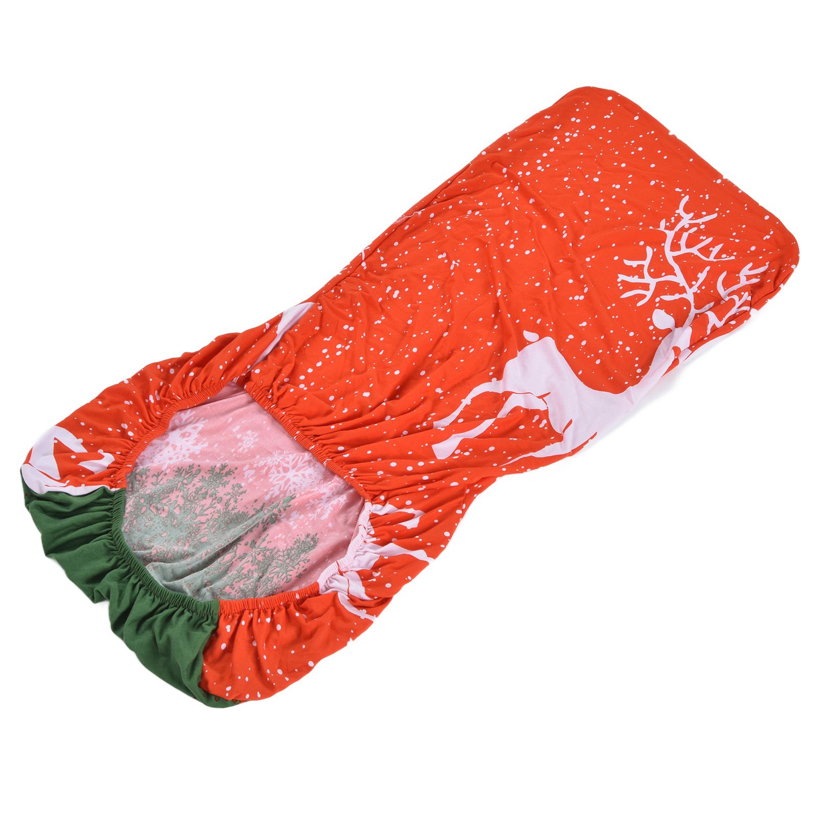 Polyurethane Fiber Christmas Chair Cover Stretchy Anti Folding Stretchable Dining Chair Cover for Party Holiday Home Christmas Fawn โ image 3