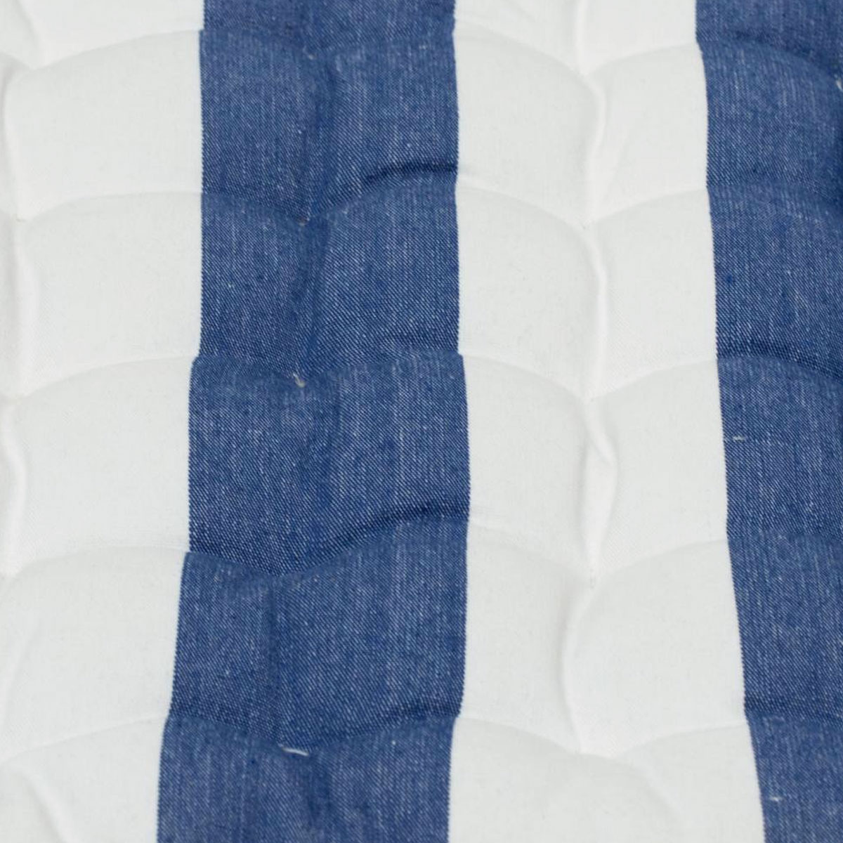 J Elliot Home Set of 2 Outdoor 100% Cotton Chair Pads 40 x 40 cm Striped Blue โ image 3