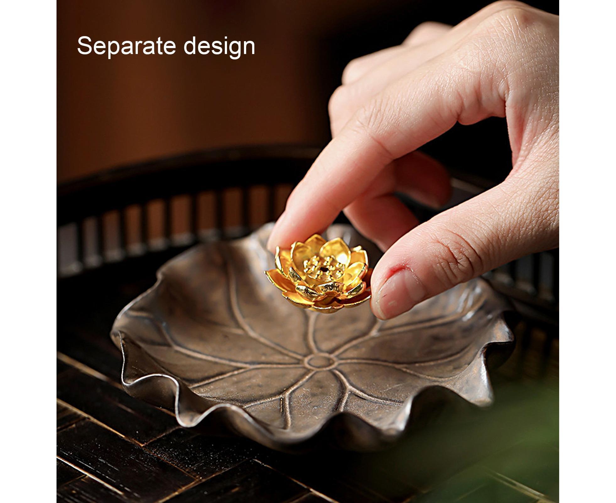 Lotus Leaf Mini Incense Holder for Teahouse-A — image 5