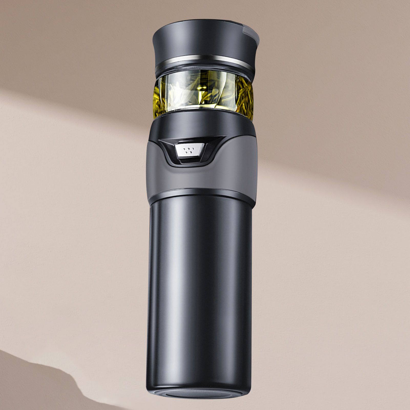 Tea Bottle with Infuser Tea Tumbler Stainless Steel Double Layer Insulated Cup for Men Daily Office Home Grey — image 5