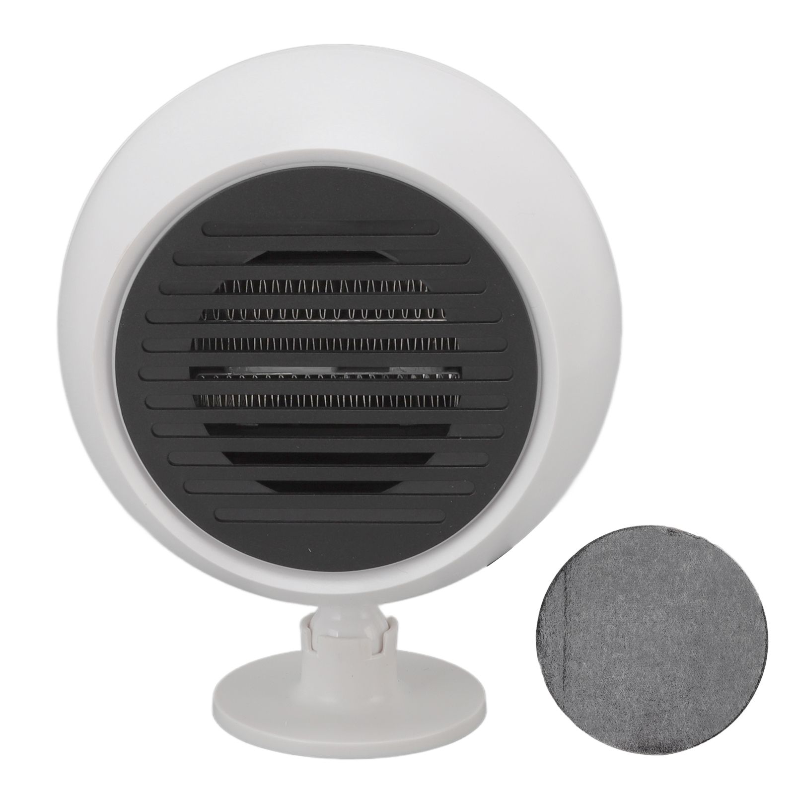 Car Heater Constant Temperature Low Noise Wide Angle 360° Adjustable Car Heater Fan White 12V