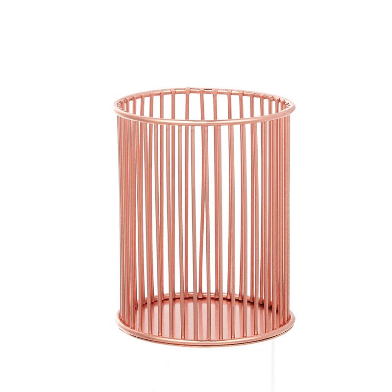 Pen Holder, Wire Metal Pencil Holder, Decorative Desk Storage Organizer Container for Stationery and Desk Accessories
