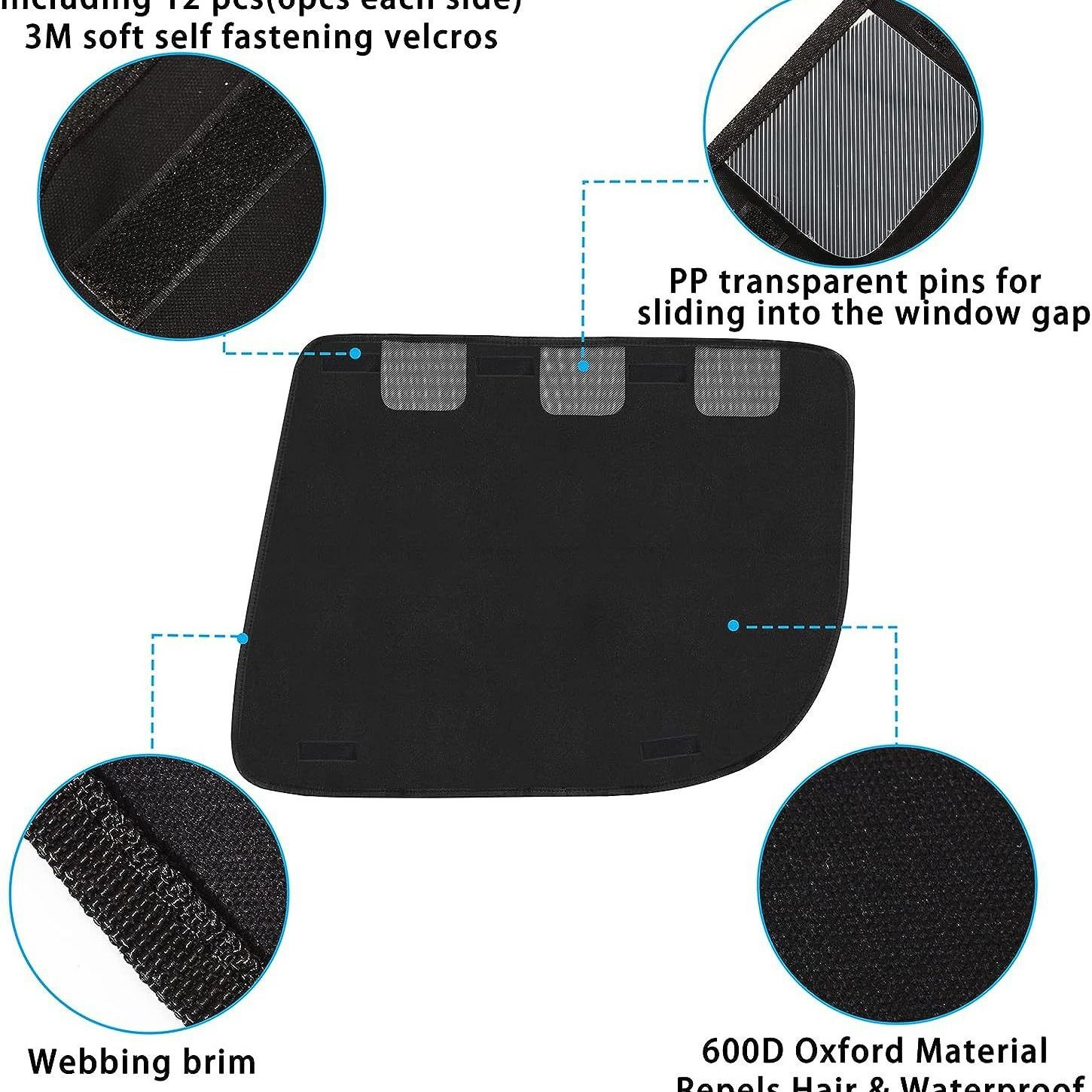 A pair Dog Car Door Protector, Anti-Scratch Car Door Cover from Dog Scratching, Durable Pet Window Guard for Vehicle Truck SUV Universal Fit Machine Washable — image 2