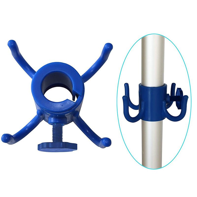Beach Umbrella Hanging Hook,4-prongs Plastic Umbrella Hook Hanging for Towels /Hats/Clothes/Camera/Sunglasses/ Bags,Fit for Beach — image 3