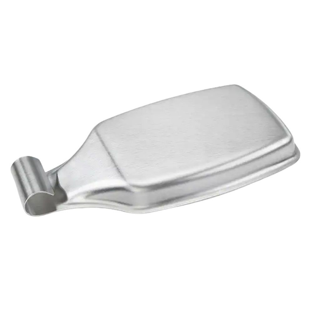 Stainless Steel Spoon Rest Set of 2 for Kitchen Stove Top, Large Cooking Utensil Spatula Ladle Holder with Square Bottom, Accessories for Kitchen Countertop — image 5