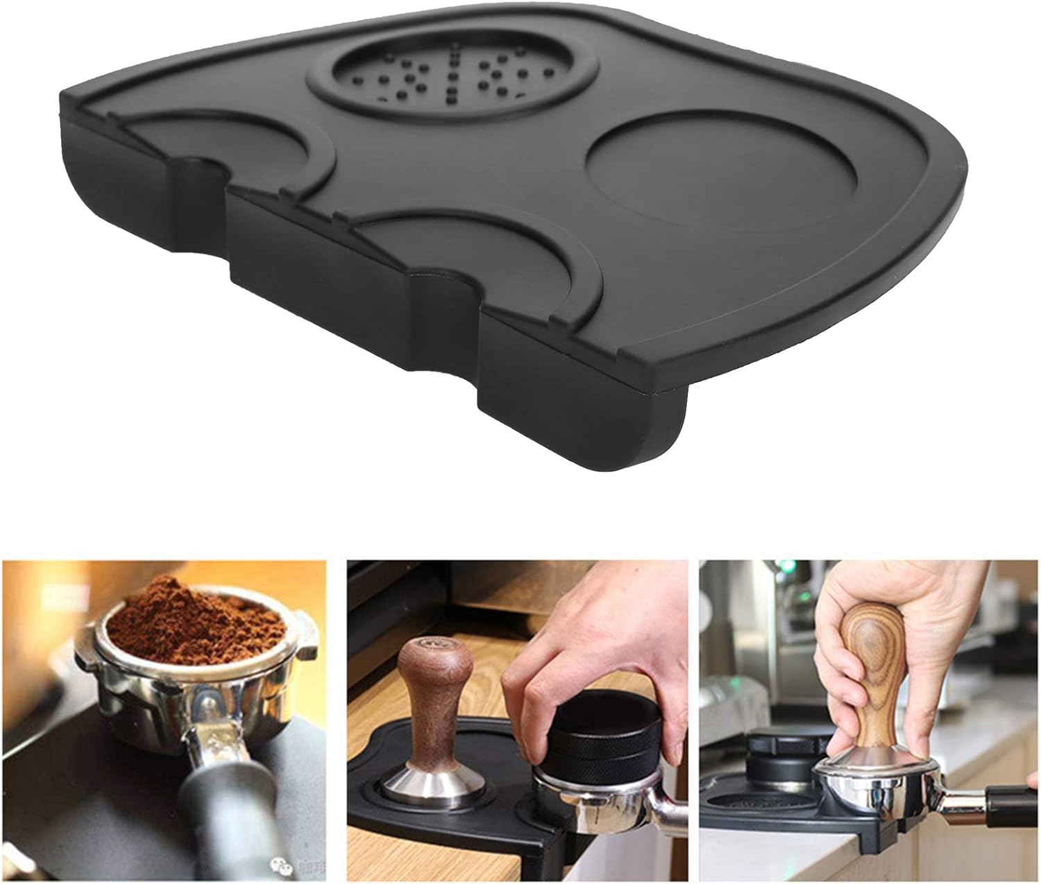 Non-slip coffee mat - Silicone accessories for coffee machines - Accessories for large coffee machines - Kitchen tools for espresso and coffee machines — image 2
