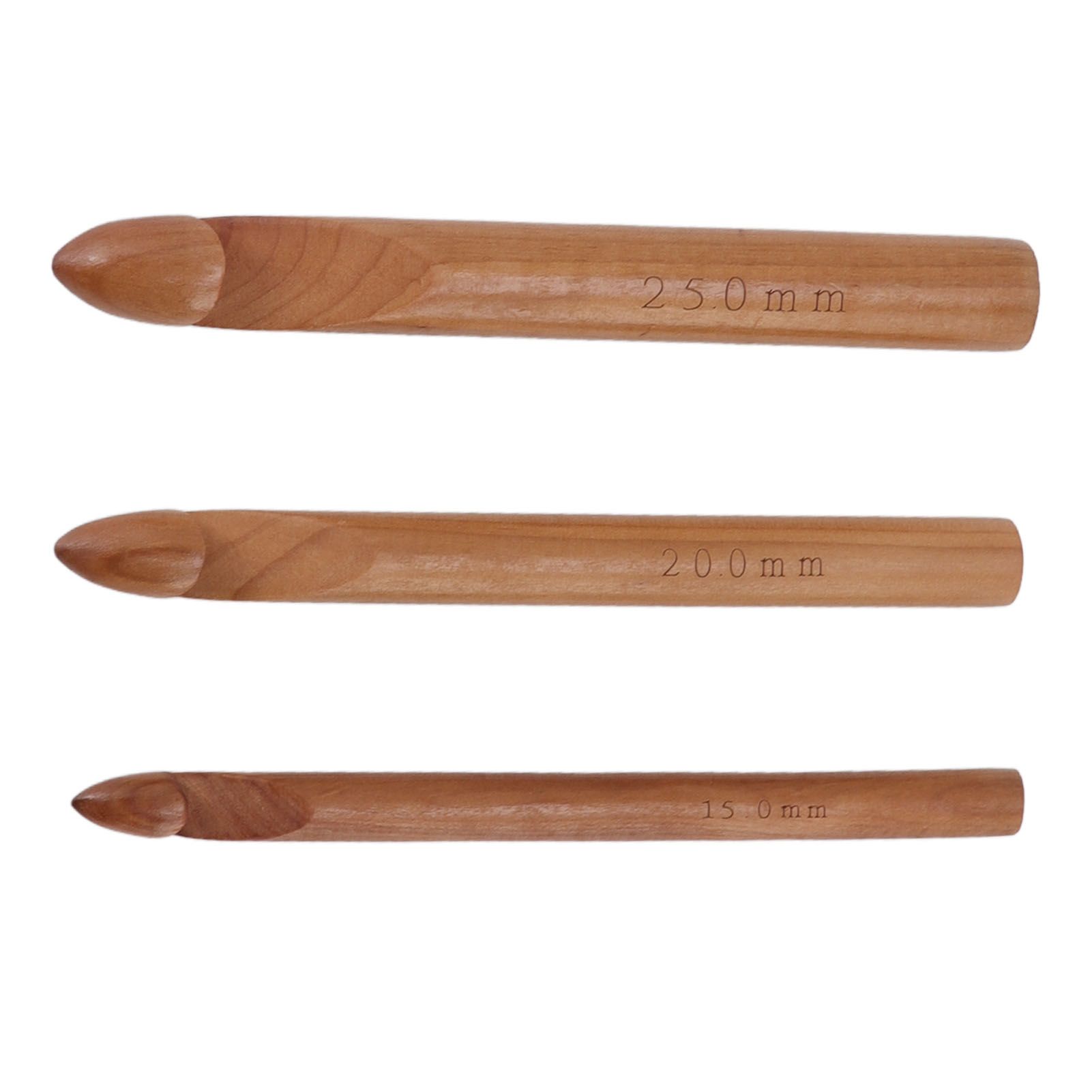 Single Head Wooden Crochet Hooks 25mm 20mm 15mm Crochet Hook for Sweaters Hats Scarves Gloves — image 6