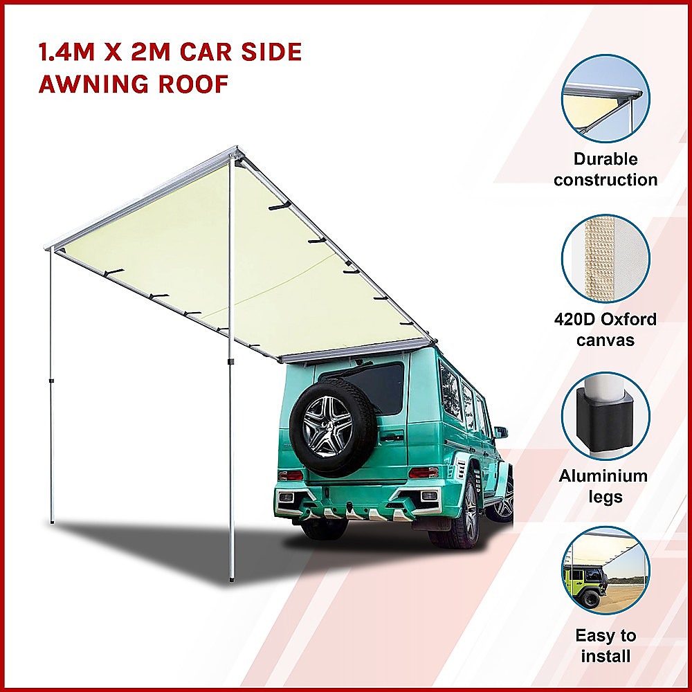 1.4m x 2m Car Side Awning Roof โ image 3
