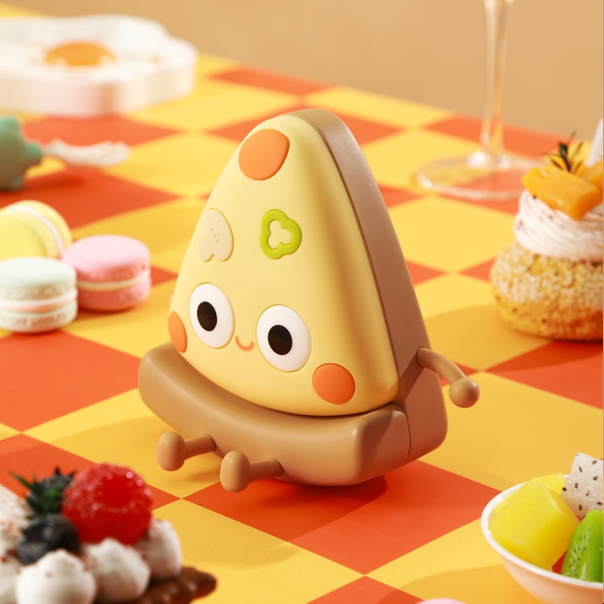 Cute Pizza Night Light, Soft Silicone Pizza LED Touch Lamp for Kid, Nursery Portable Nightlight with Dimmable Timer, Bedroom — image 5