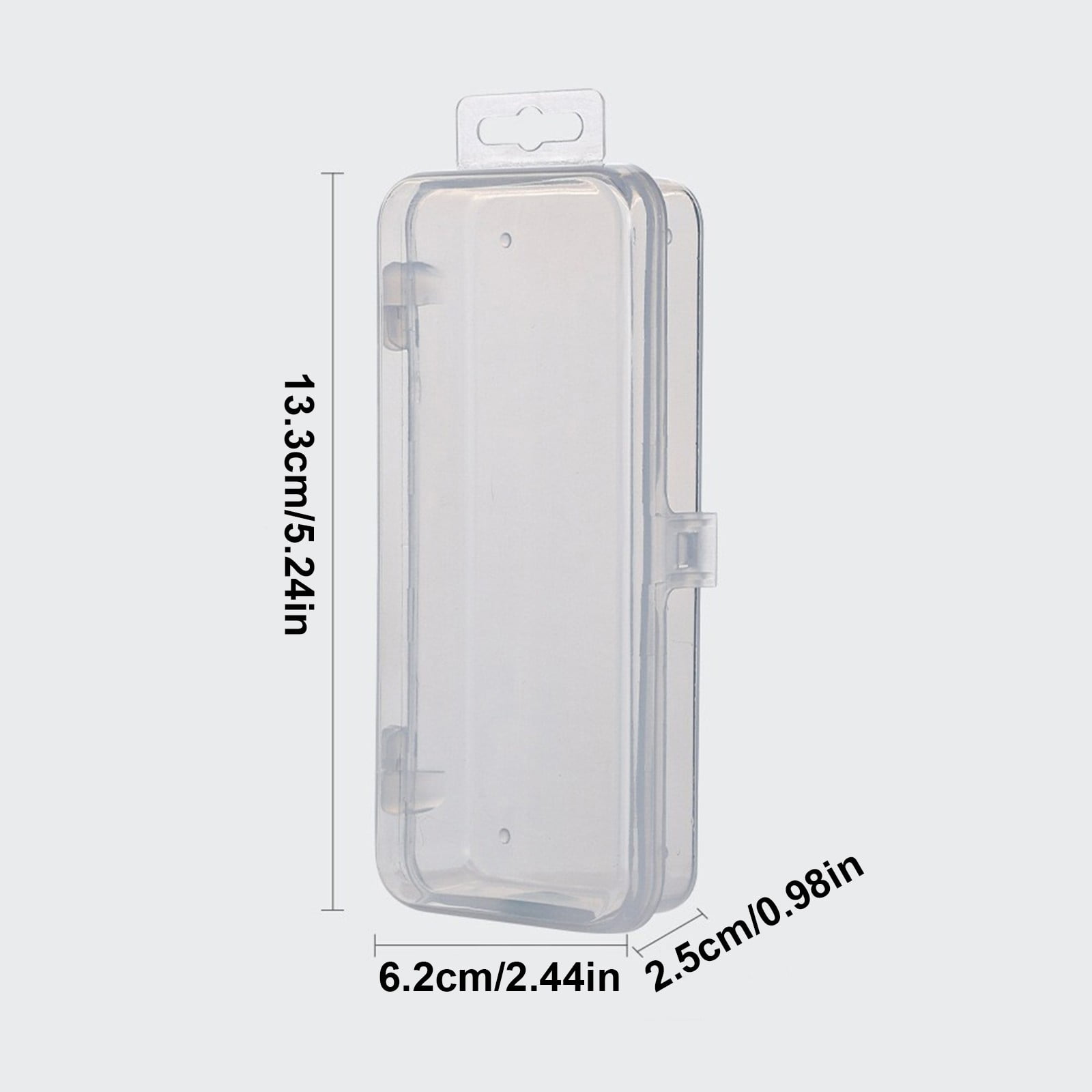 Rectangular Empty torage Box, Plastic Pencil Case, Clear Storage Container for Pencil,Crayon,Sticker,Cosmetics, 1 Pcs, 5.24x2.44x0.98 9.06" x 3.74" x 2.36" โ image 4
