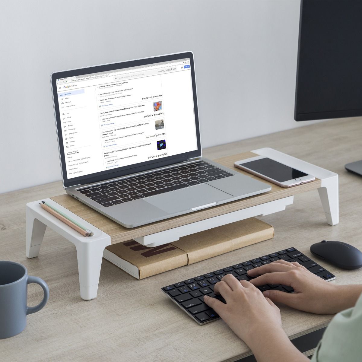 activiva Ergolife Monitor Stand Riser with Storage Drawer โ image 5