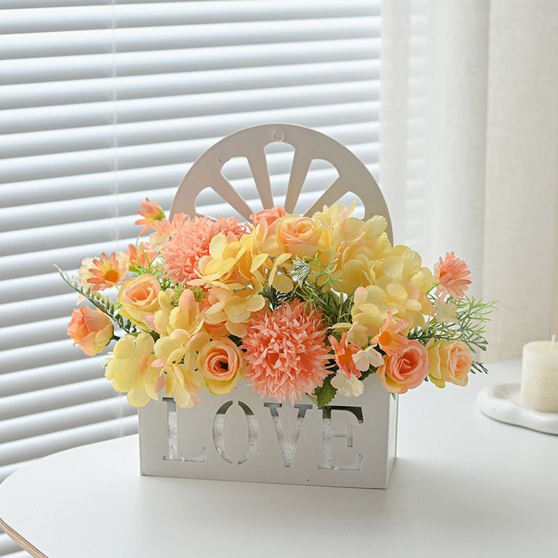 Artificial Sunflowers Wall Hanging Flowers Simulation Flower Basket Living Room - Multi-color - Size 1 — image 6