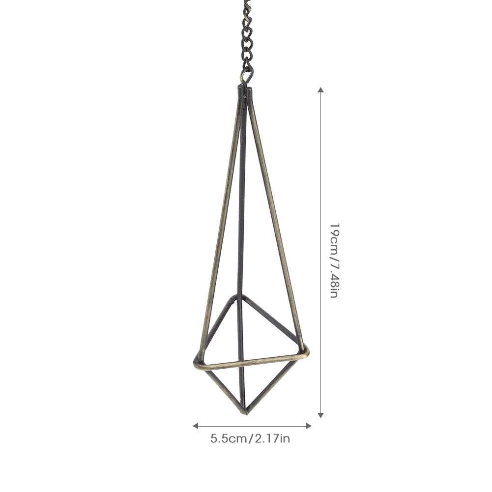 Geometric Triangle Hanging Flower Holder Stand Elegant Air Plants Bromeliads Rack House Decor S โ image 6