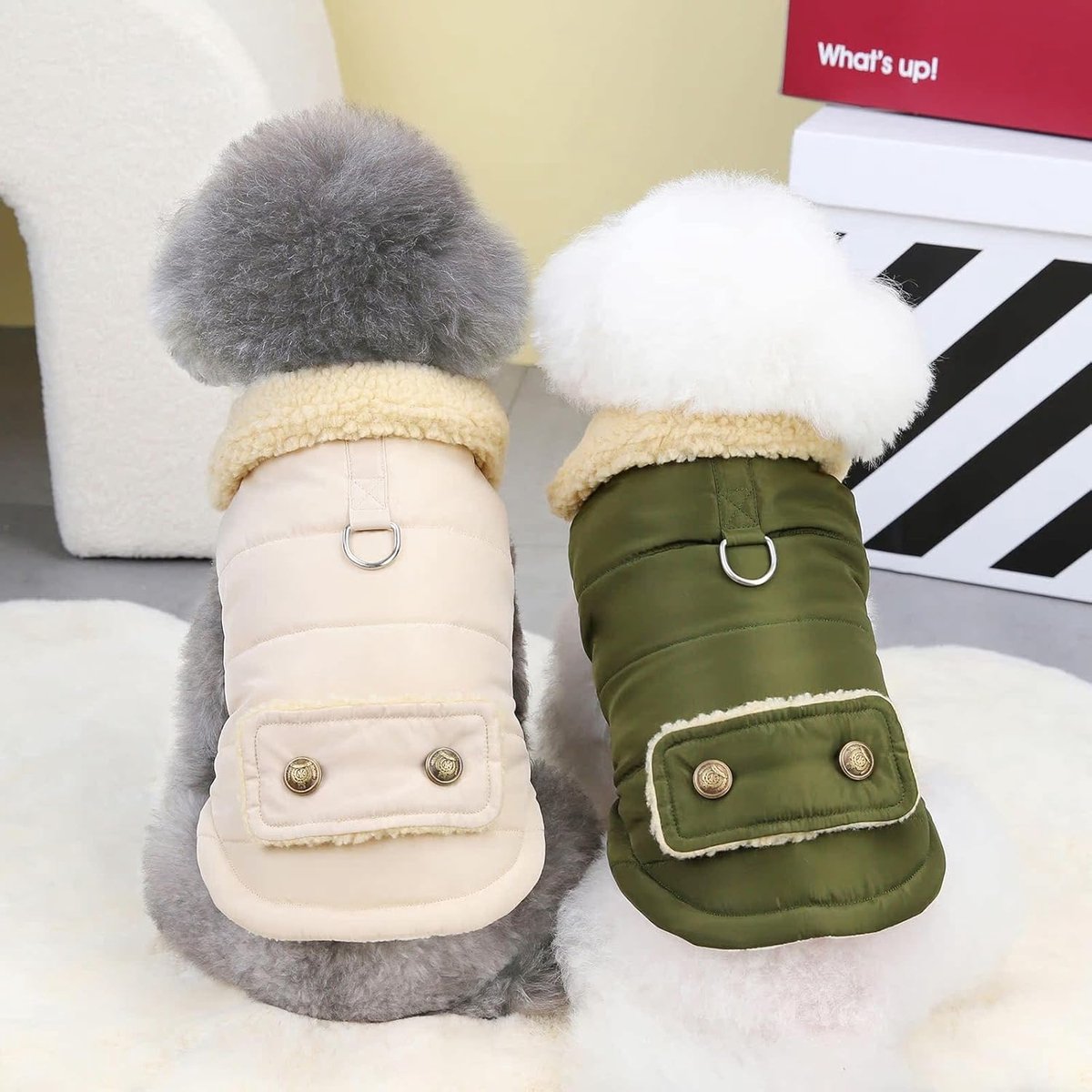 Dog Coat - Extreme Cold Weather Coat - Winter Dog Coat - Warm Dog Coat - Windproof Dog Coat - Velvet Dog Coat - Thick Winter Clothing - Fur Collar - Perfect — image 4