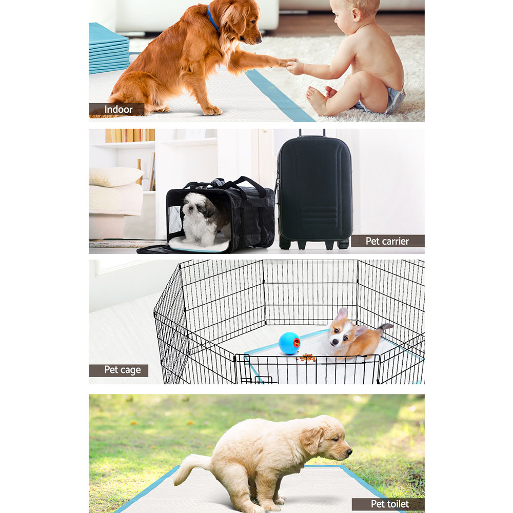 i.Pet Pet Training Pads 200pcs 60x60cm Puppy Dog Toilet Pee Indoor Super Absorbent Blue — image 6