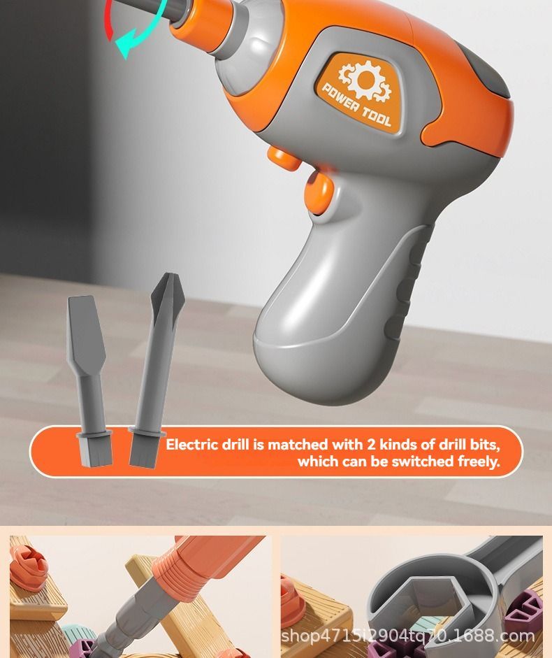 DIY assembly toy, wooden building set, electric drill toy for kids, educational construction toy, creative puzzle set, children's tool kit, Australian toy — image 5