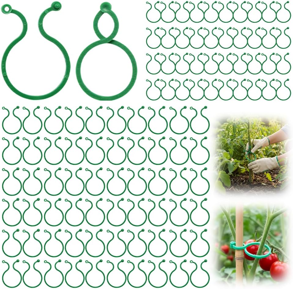 Plant Support Clips for Climbing Plants, Reable Garden Plant Support Plastic Clips for Tomatoes, Vines & Climbing Plants, Plant Fixing Clips for Vegetables