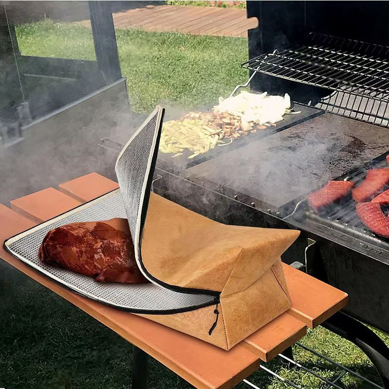 Food Non-Toxic Reusable BBQ Meat Blanket – Ultimate Meat Resting Bag for Brisket, Turkeys & Smoked Meats (21in), Ideal Xmas Gifts for Men — image 3