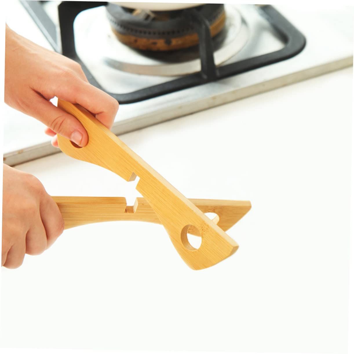 Desk Tripod Casserole Insulation Table Tripod Hot Dishes Bamboo Trivets Insulation Pad Tripod Stand Tabletop Tripod Bamboo Steamer