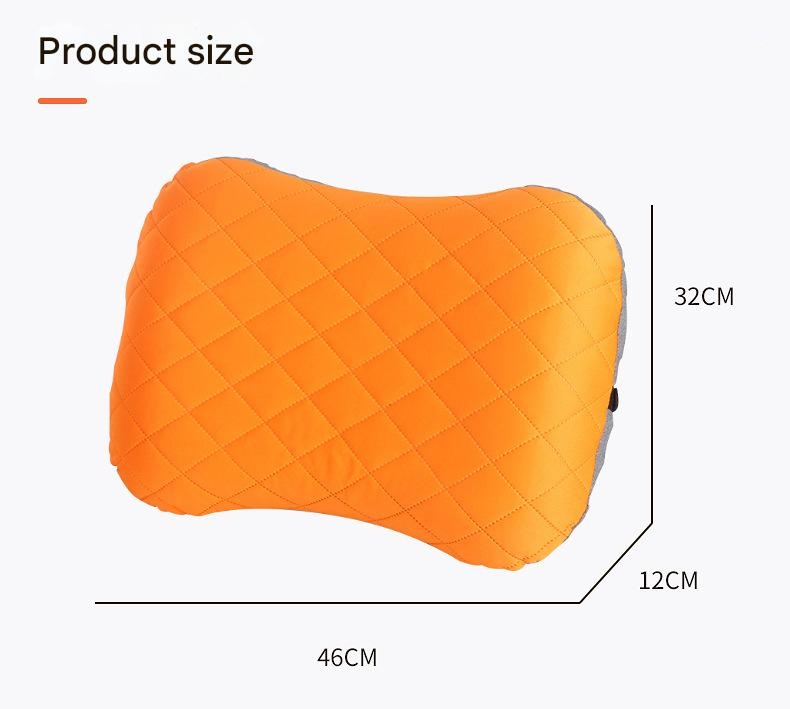 Inflatable Camping Pillow - Lightweight 46x32x12cm Travel Pillow 180g in Grey โ image 5