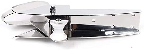 AISI 316 Stainless Steel Hinged Self-Launching Bow Anchor Roller with pivoting Dual-Roller 16.5'' for Marine Yacht Docking Accessories — image 2