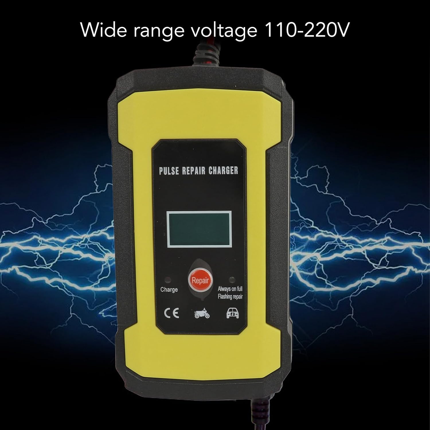Pulse Repair Charger, Car Battery Charger Flame Resistant for Battery (US Plug) โ image 4