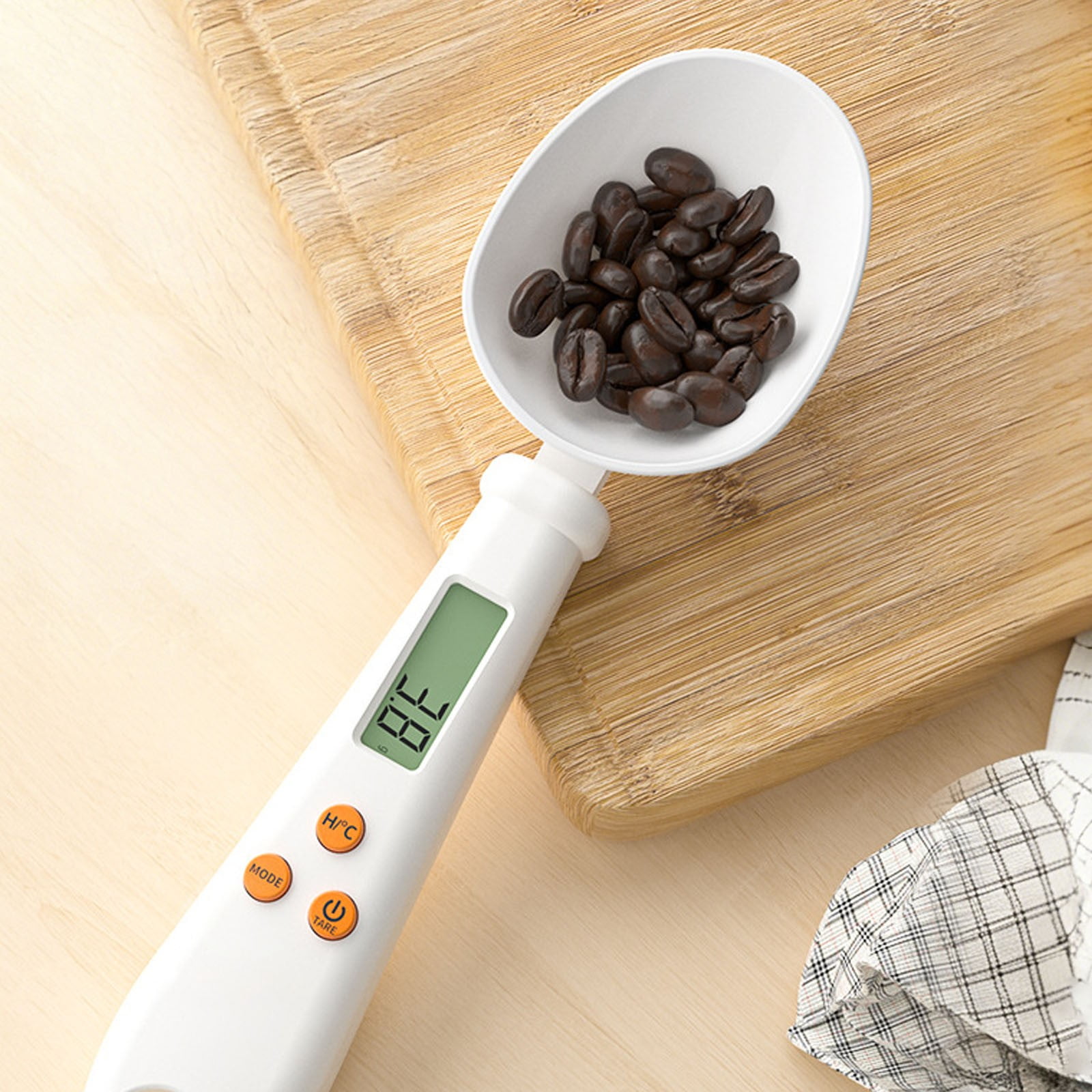 2 in 1 Electronic Kitchen Scale Lcd Digital Measuring Flour Digital Spoon Scale Kitchen Tool Forfood- One Size White â image 6