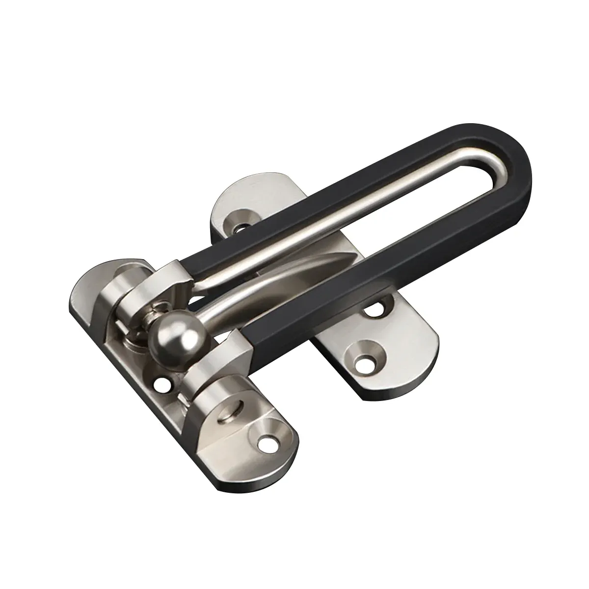 Anti Theft Lock Latch Door Bolt Security Lock For Home Bedroom Bathroom - Silver