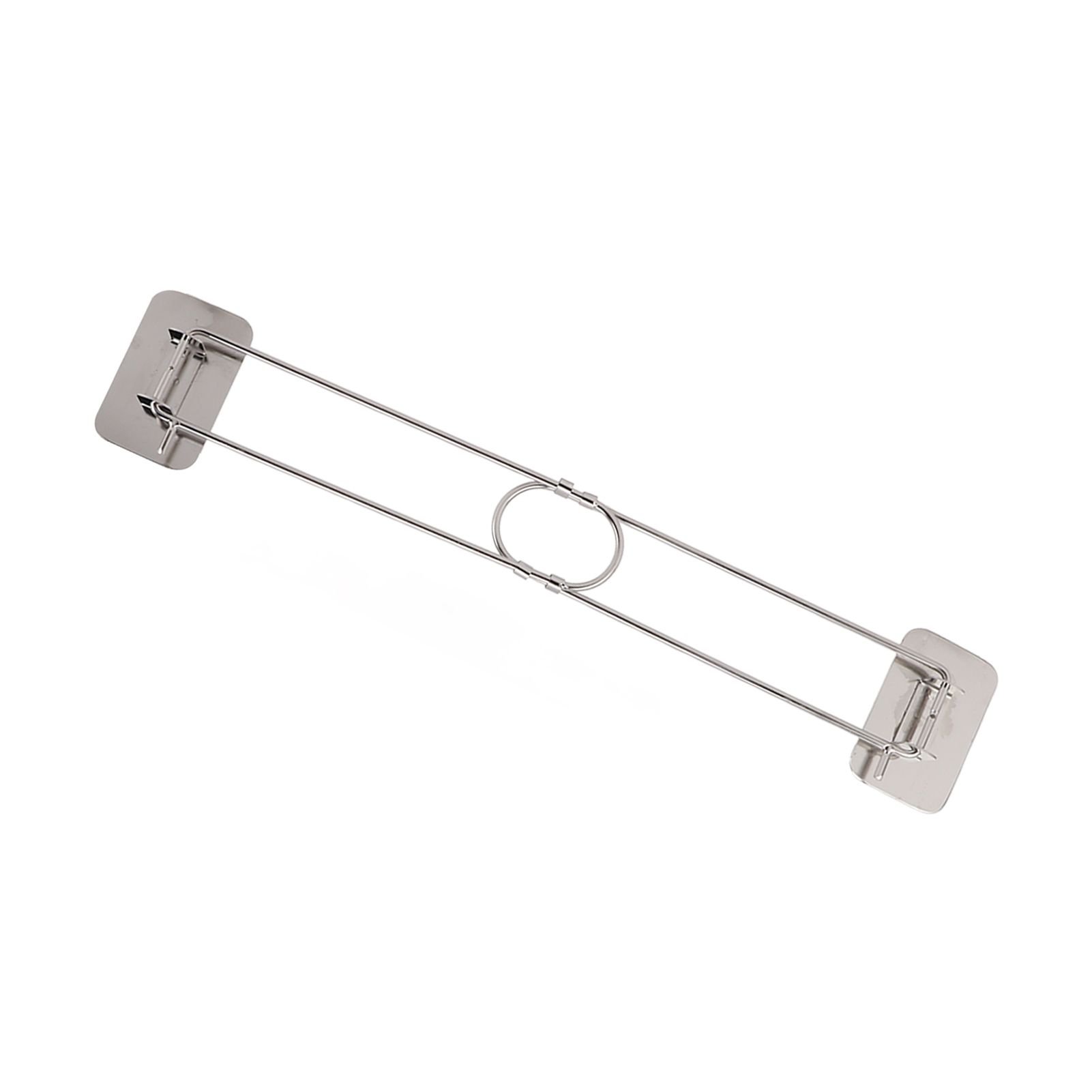 RV Corner Storage Bar Stainless Steel Adjustable Steel Rod with Hook for Securing — image 3