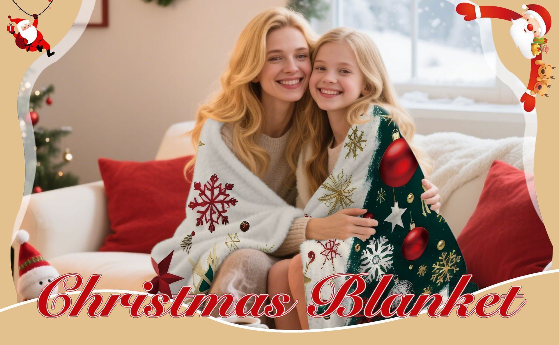 Christmas & Halloween Themed Flannel Throw, Plush Rest Cover For Sofa And Bed, Perfect Gift For Home Holiday Accent Styling, Style FLR‑228, Size L, 130x150cm — image 2