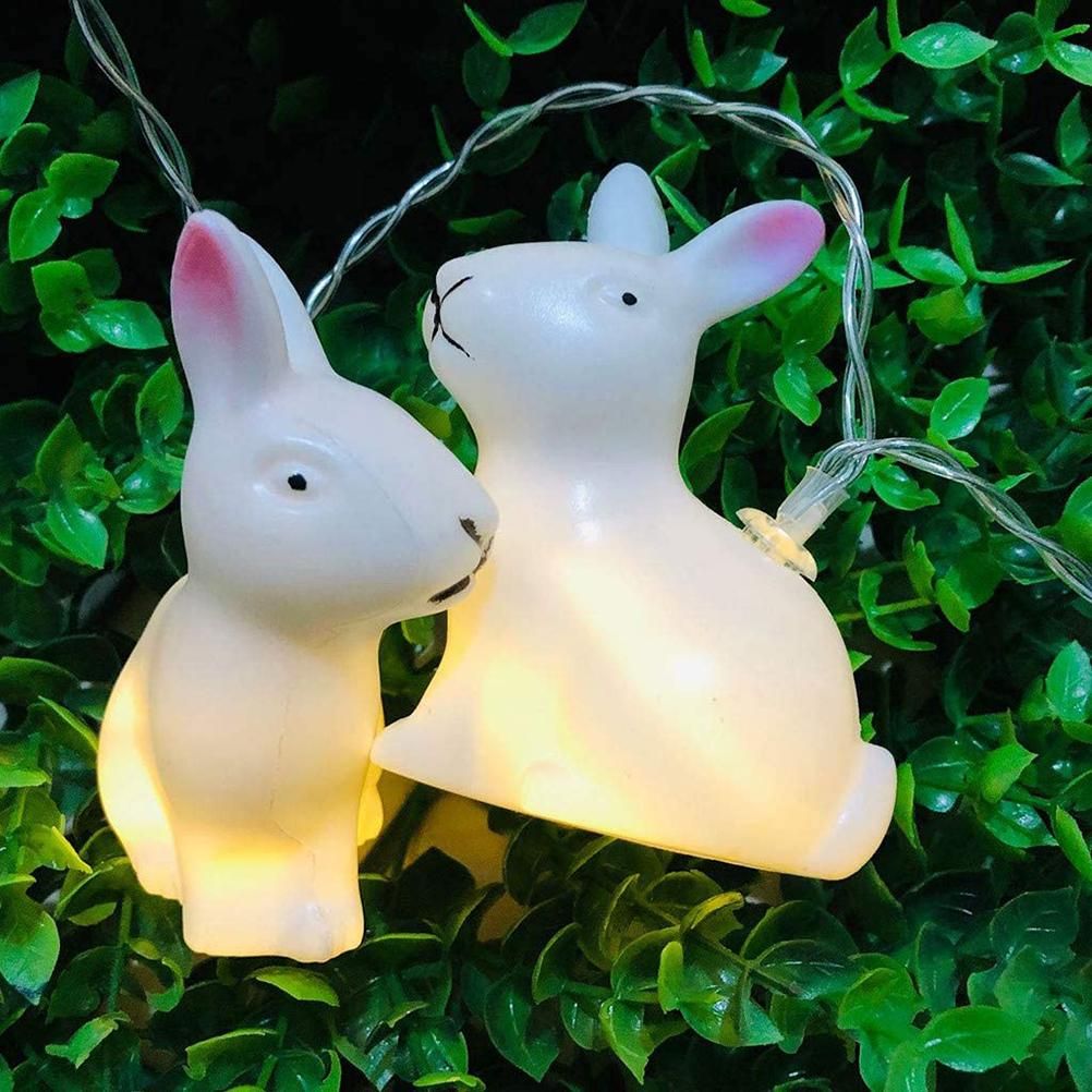 1.5m Easter Rabbit String Light 10 LED Lamp Easter Bunny Decorative Light Easter Decoration Happy Easter Decor — image 5