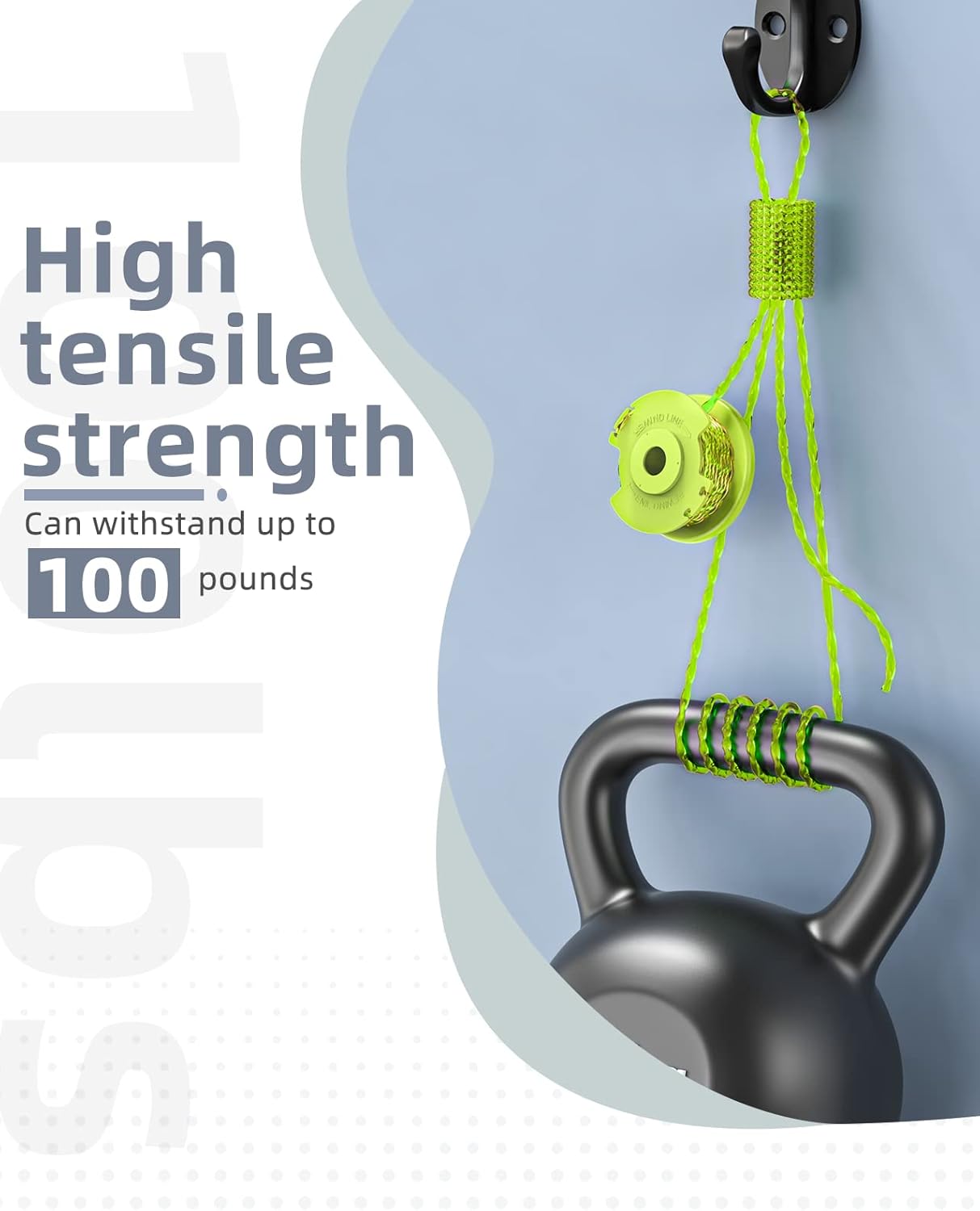 4 Pack Weed Wacker String Replacement Compatible with Ryobi One Plus+, 0.080‘’ String Trimmer Refill AC80RL3, Twisted Weed Eater String Compatible with Ryobi — image 5