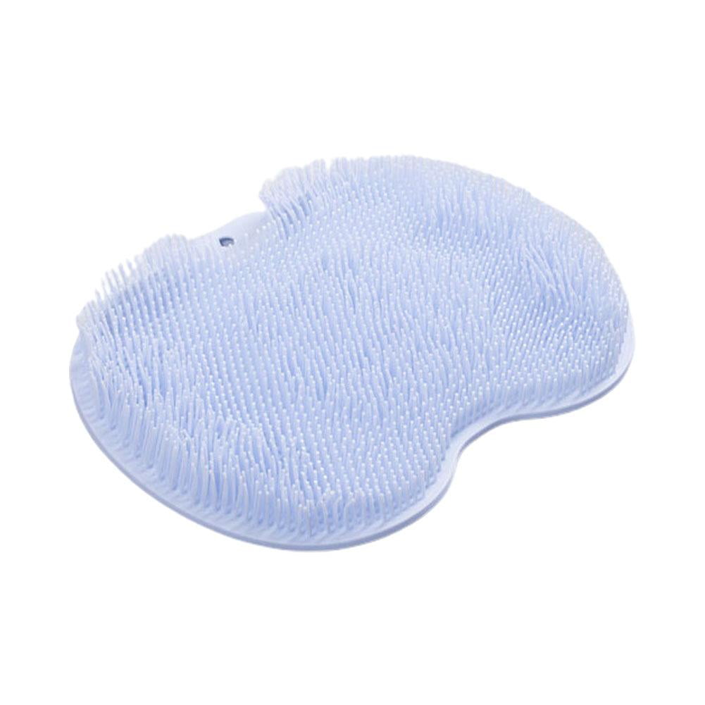 Shower Foot Massager Scrubber, Silicone Bath Massage Cushion Brush Anti-Slip for Lazy Wash Feet, Improves Foot Circulation Blue โ image 2