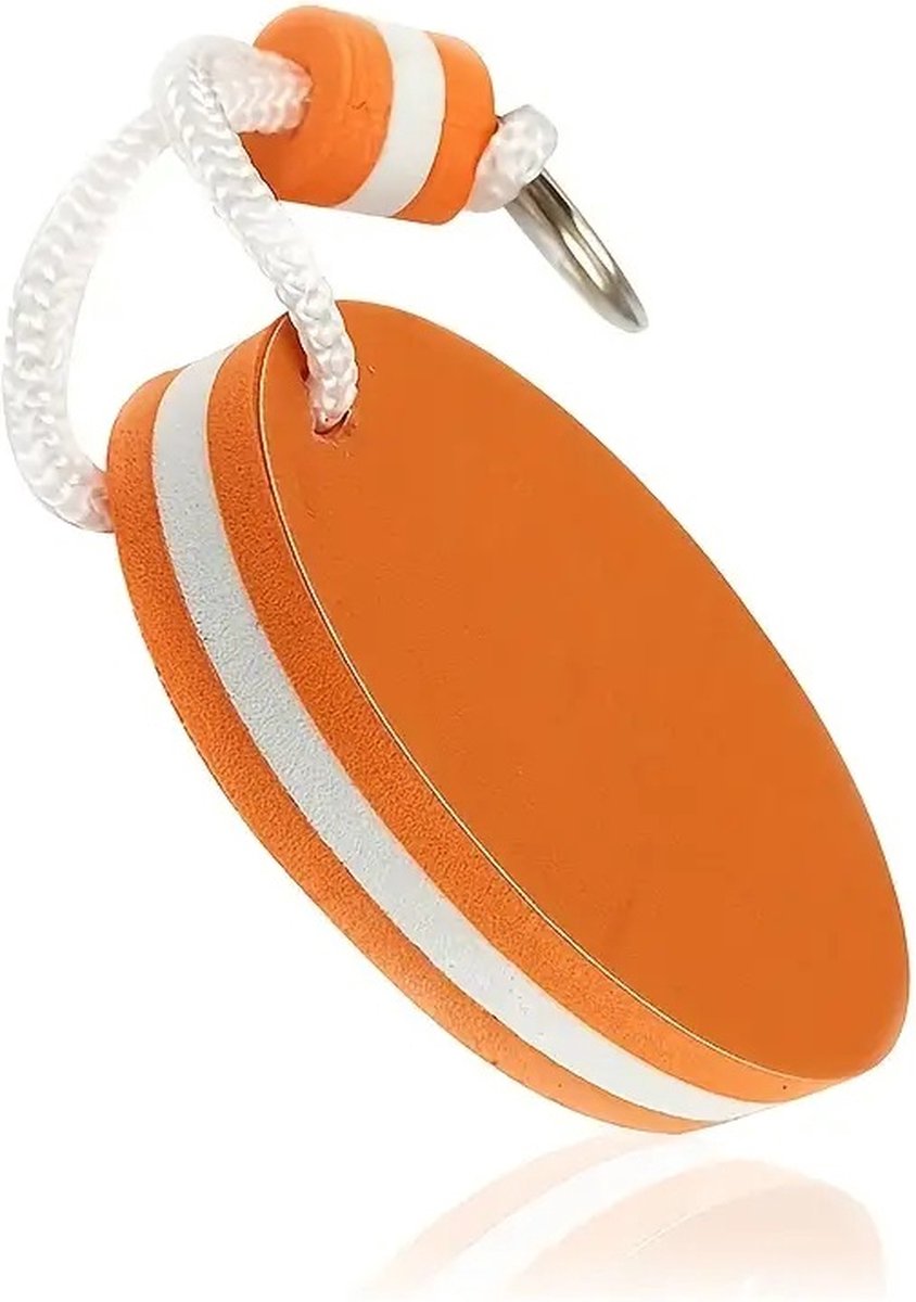 Floating Keychain | EVA Foam | For Large Keyring | Foam | Bumper | Key Float | Oval | Orange — image 3